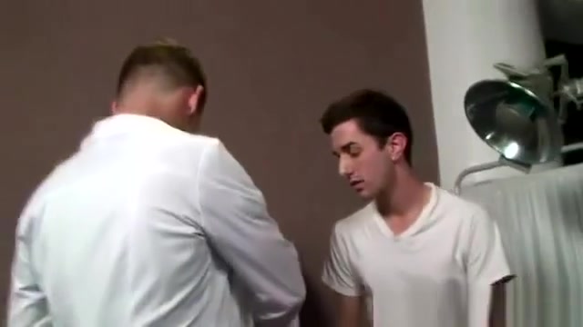 Straight guy sucks doctors cock