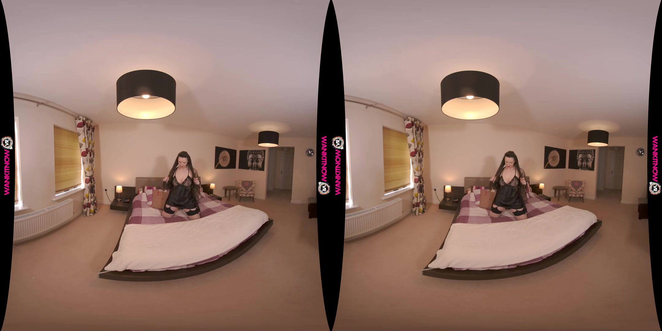 Fun With The Lights On - Busty Virtual Girlfriend in Lingerie