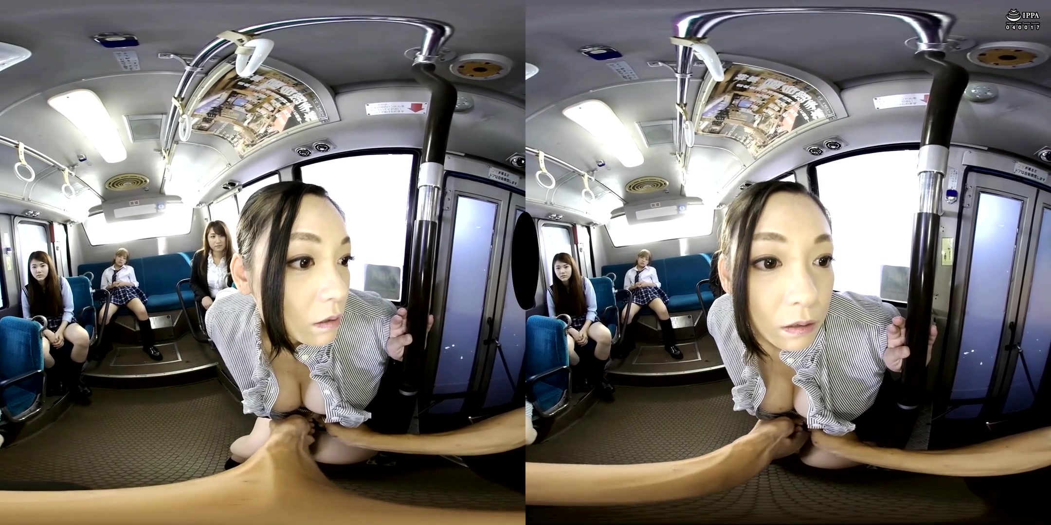 Yui Hatano & Mikako Abe in Yui Hatano and Mikako Abe Stop the Time on a Bus VR 1 - PetersMAX