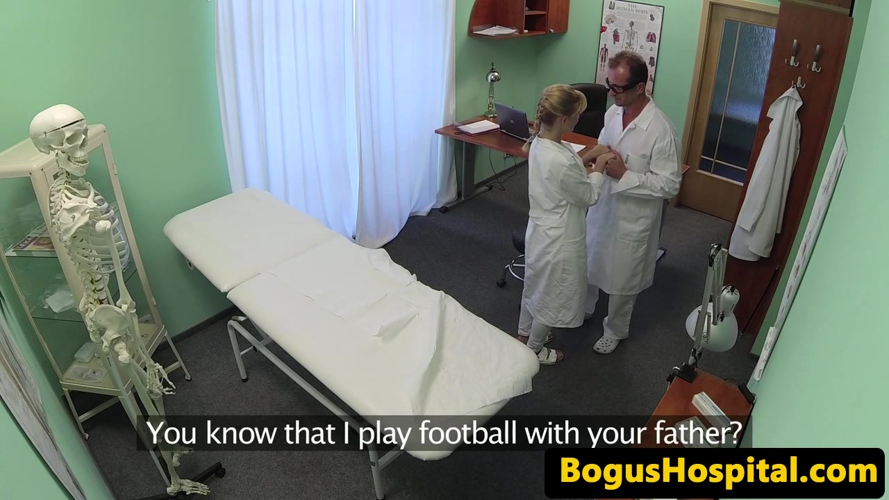 Doctors spitroasting naive patient
