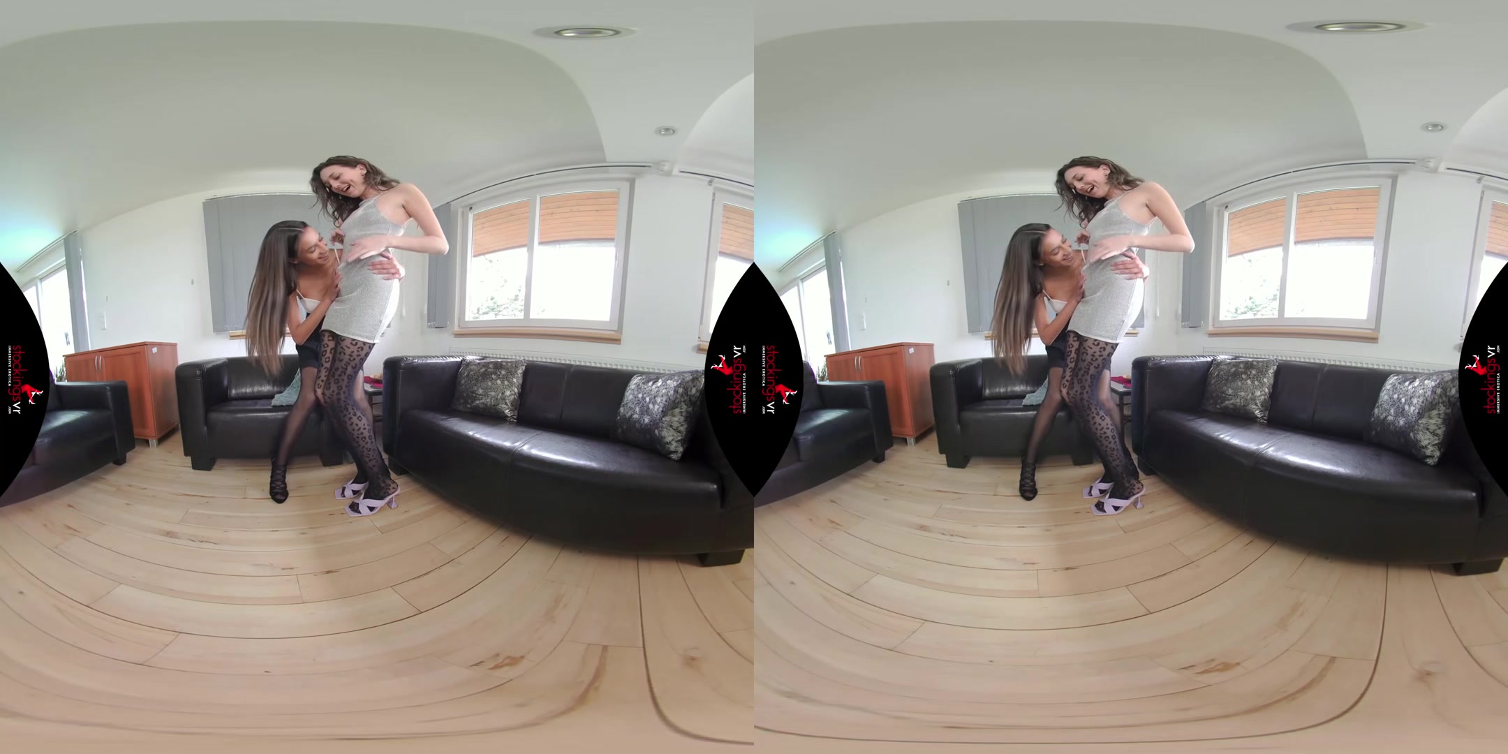 Playful teenager 18+ in stockings starring Isabella Della and Vanessa Alessia