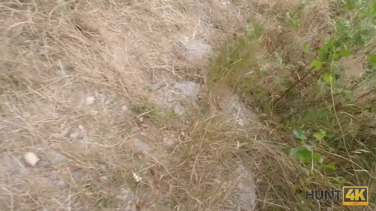 HUNT4K. Guy needs cash so why allows stranger to fuck his cute GF Liliane