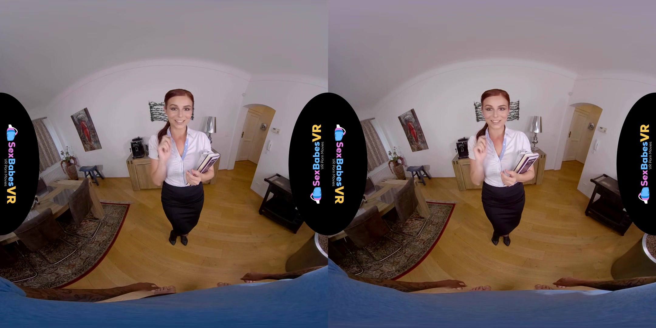 Home Tutor Likes Anal; Redhead Pale Fit Teacher Student Blowjob Anal Shaved Pussy