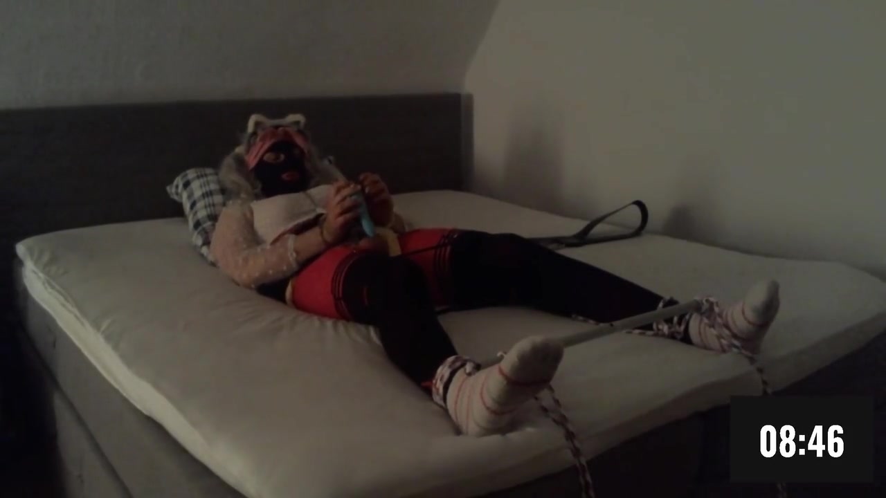 Sissy In Chasity Diaper Bondage Timelock Vibrator Cum