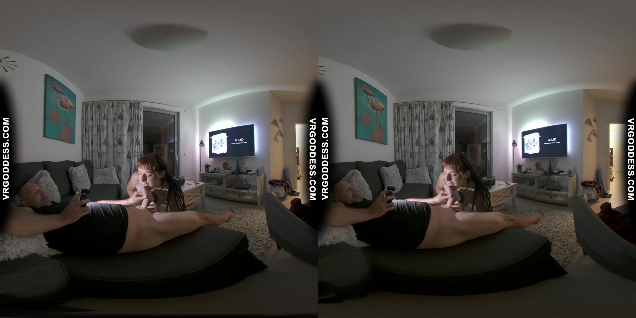 Vacation Sexy Tattooed Brille Giving Me Nasty Sloppy Wet Blowjob Between The Scenes With Mouth Cum