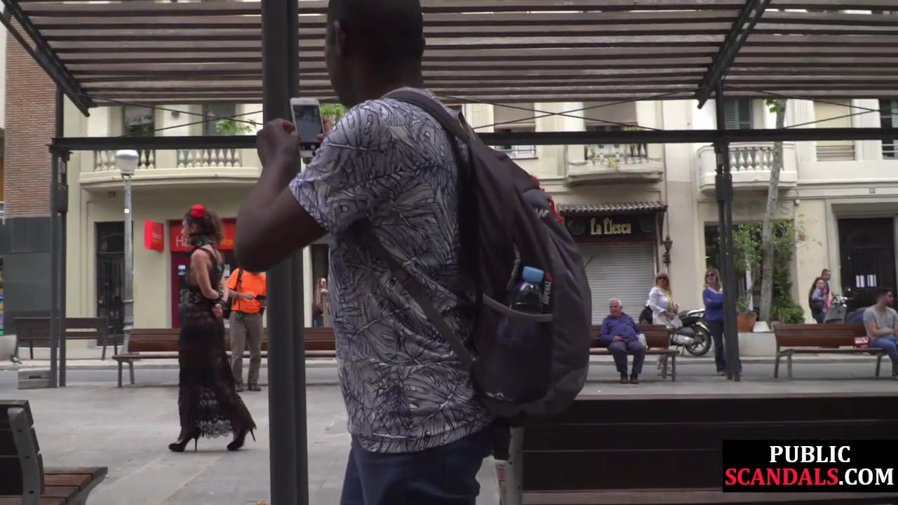 Public BDSM slut humiliated and spanked by audience