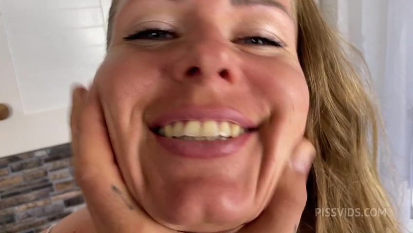 Vaginal discharge and mixed pissing drink /anal creampie - PissVids
