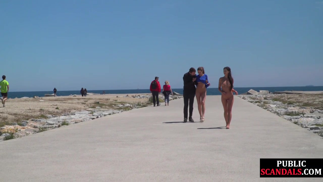 Scandalous naked 19yo walks outdoor at public places