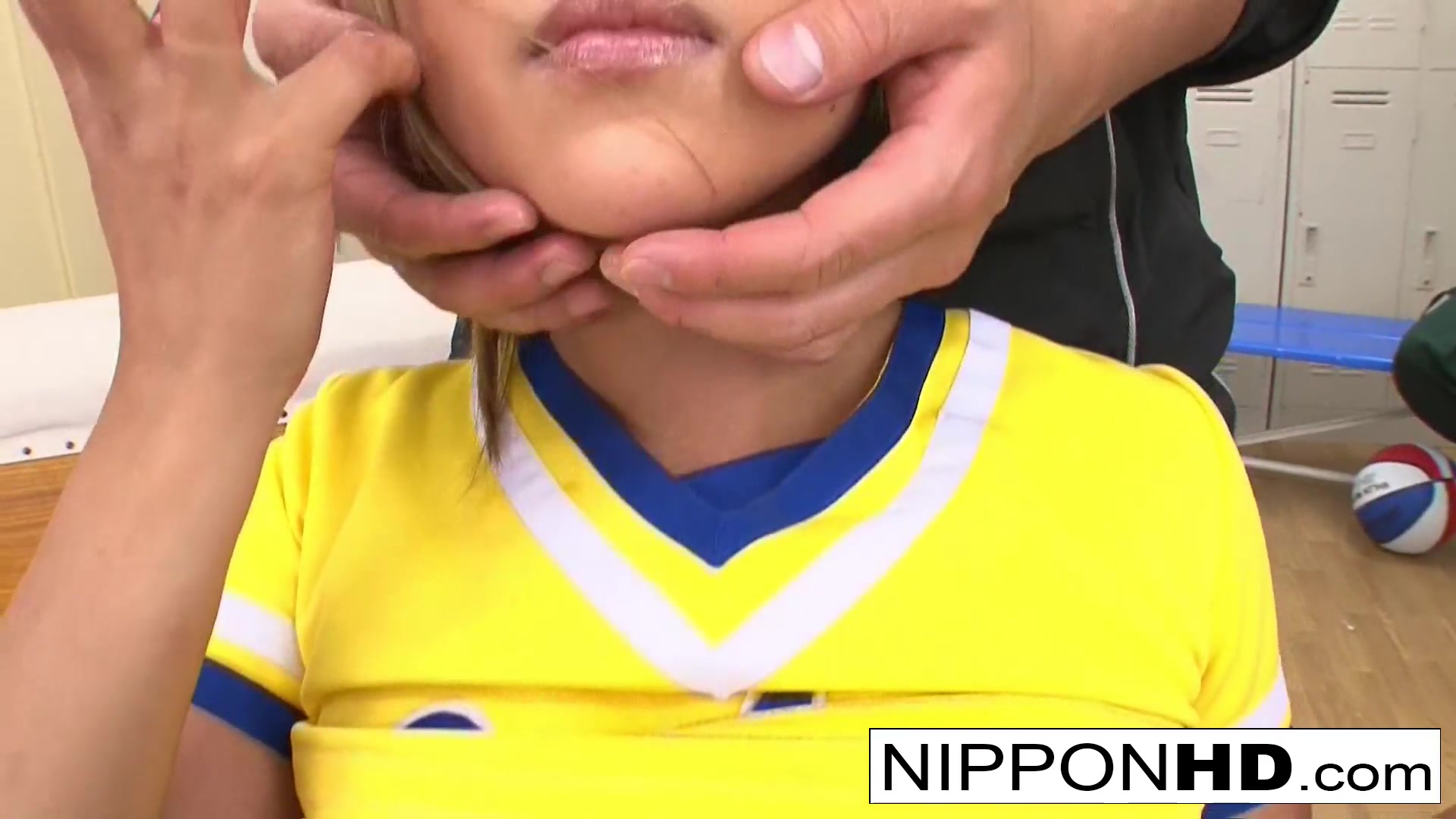 Gangbanged Asian Cheerleader Gets Covered In Cum - NipponHD