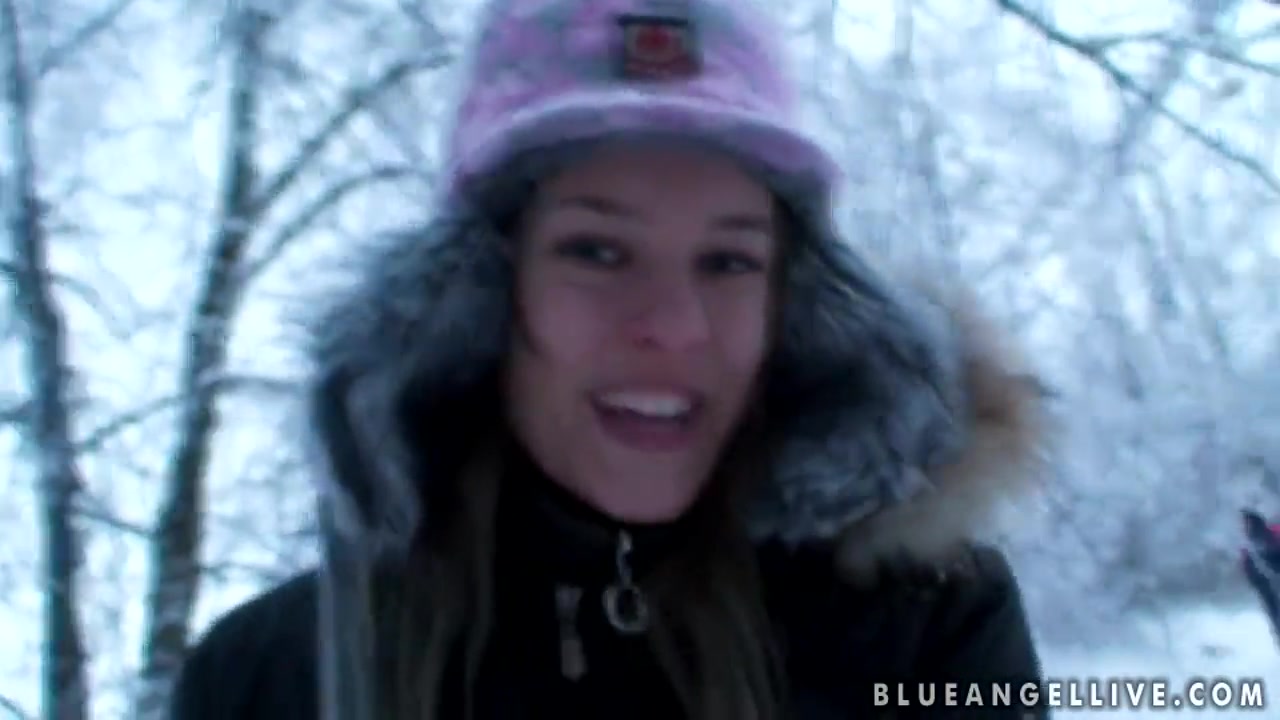 Blue Angel enjoys in playing in the snow