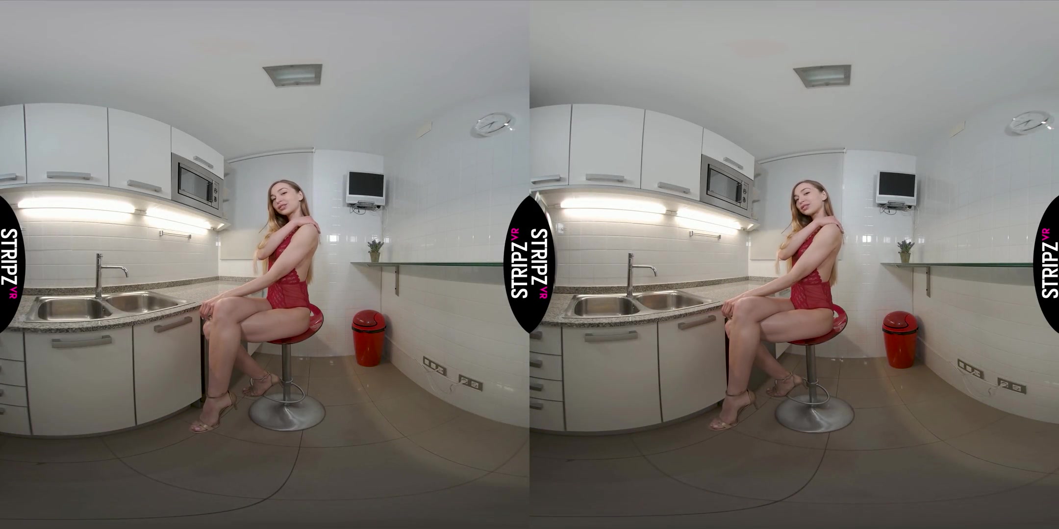 Kitchen Heat - Hot teen 18+ Solo Striptease - SexLikeReal