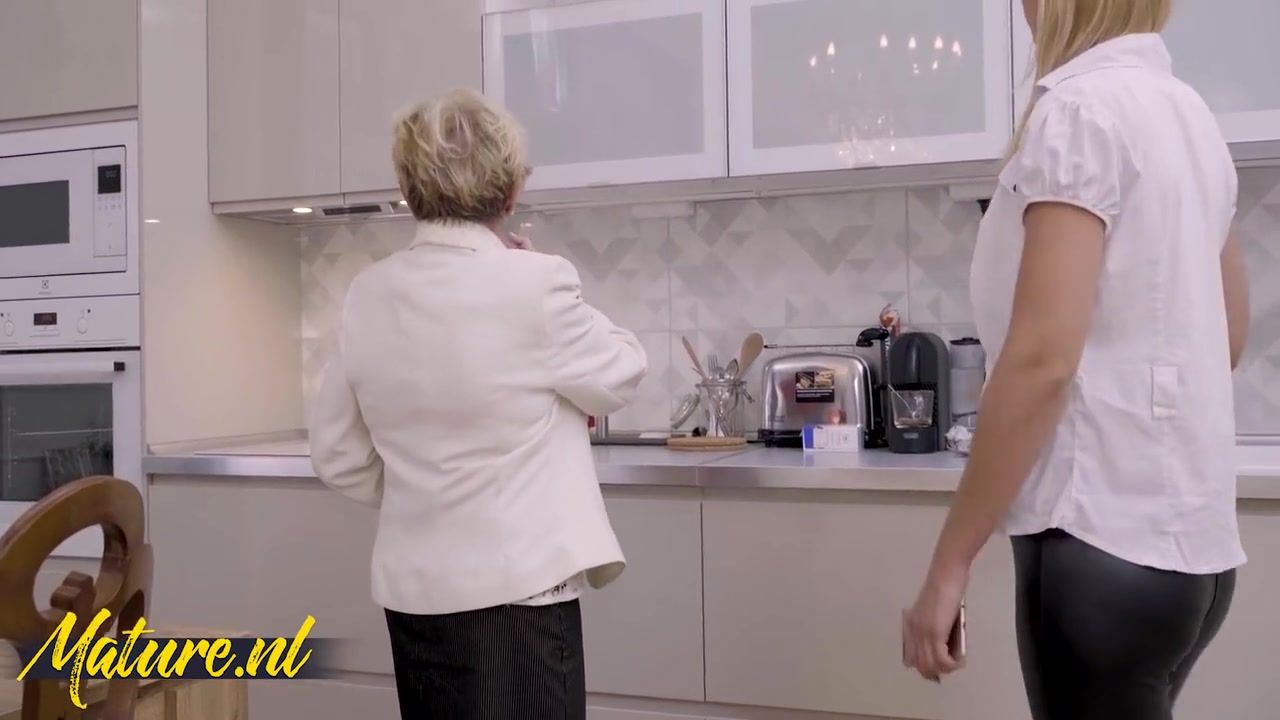 Lulu Love And Maya Lambert - Granny Landlord Has Sex With Her New Tenant