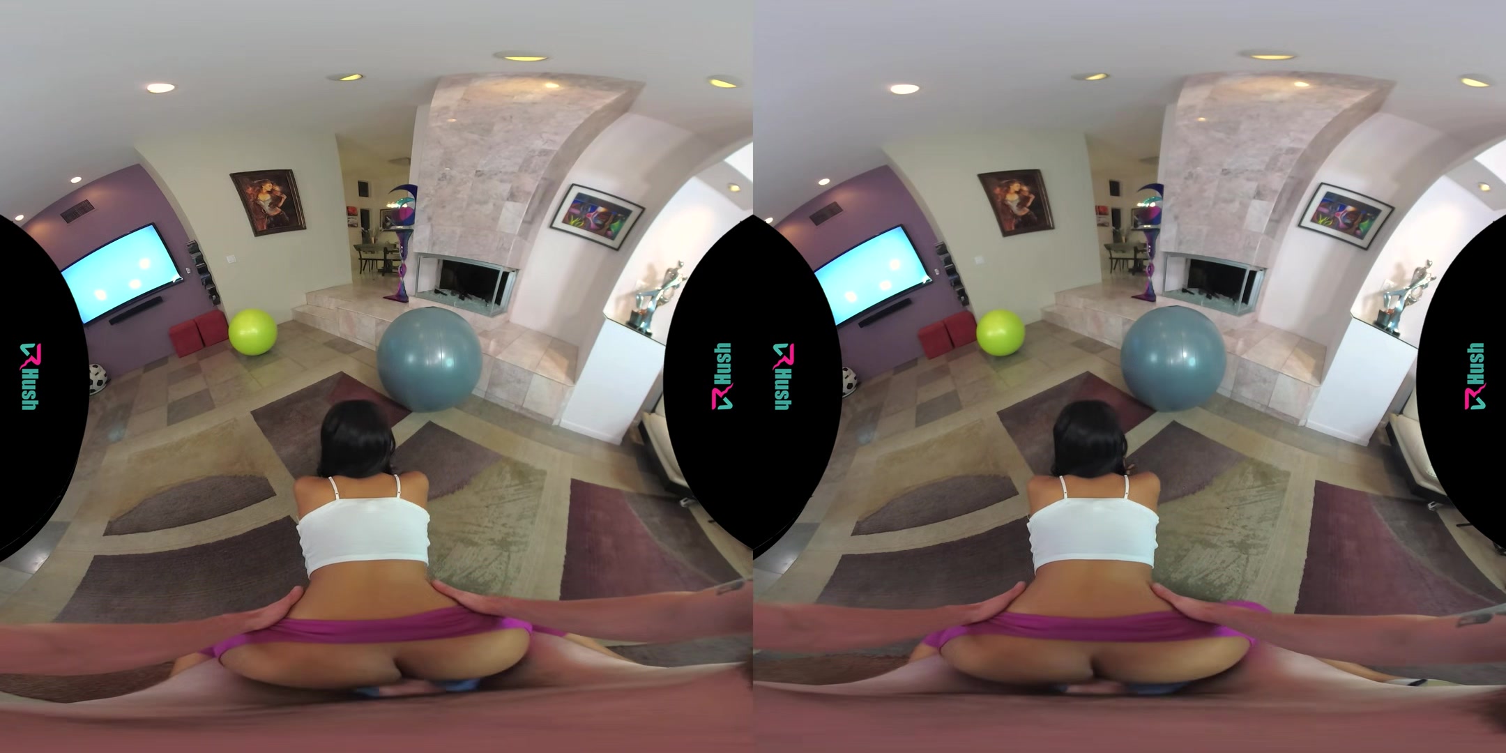 VRHUSH Jenna Foxx gets bent over and fucked in yoga pants