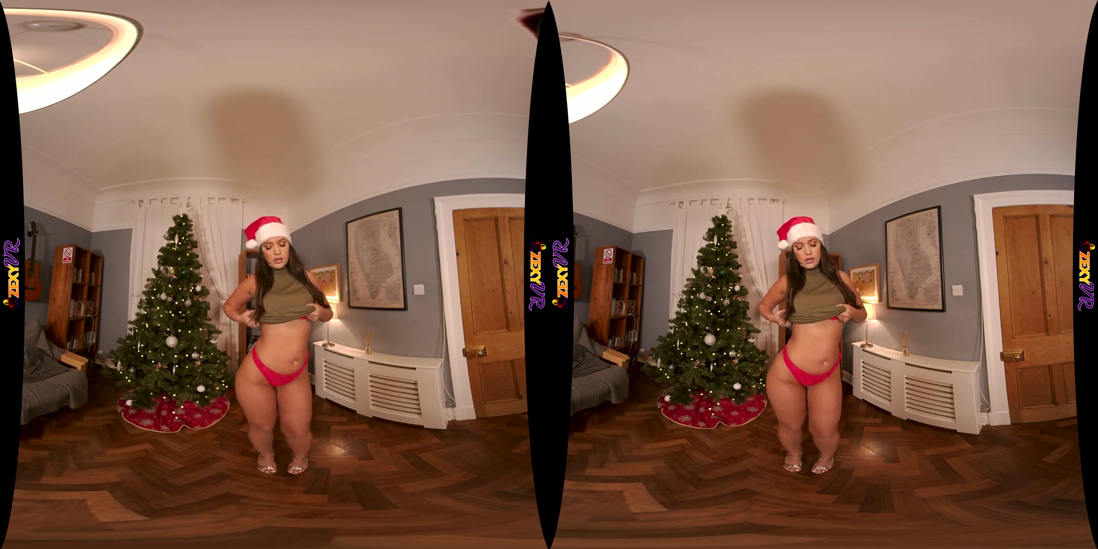 Christmas Came Early - Curvy Striptease Big Tits Big Ass