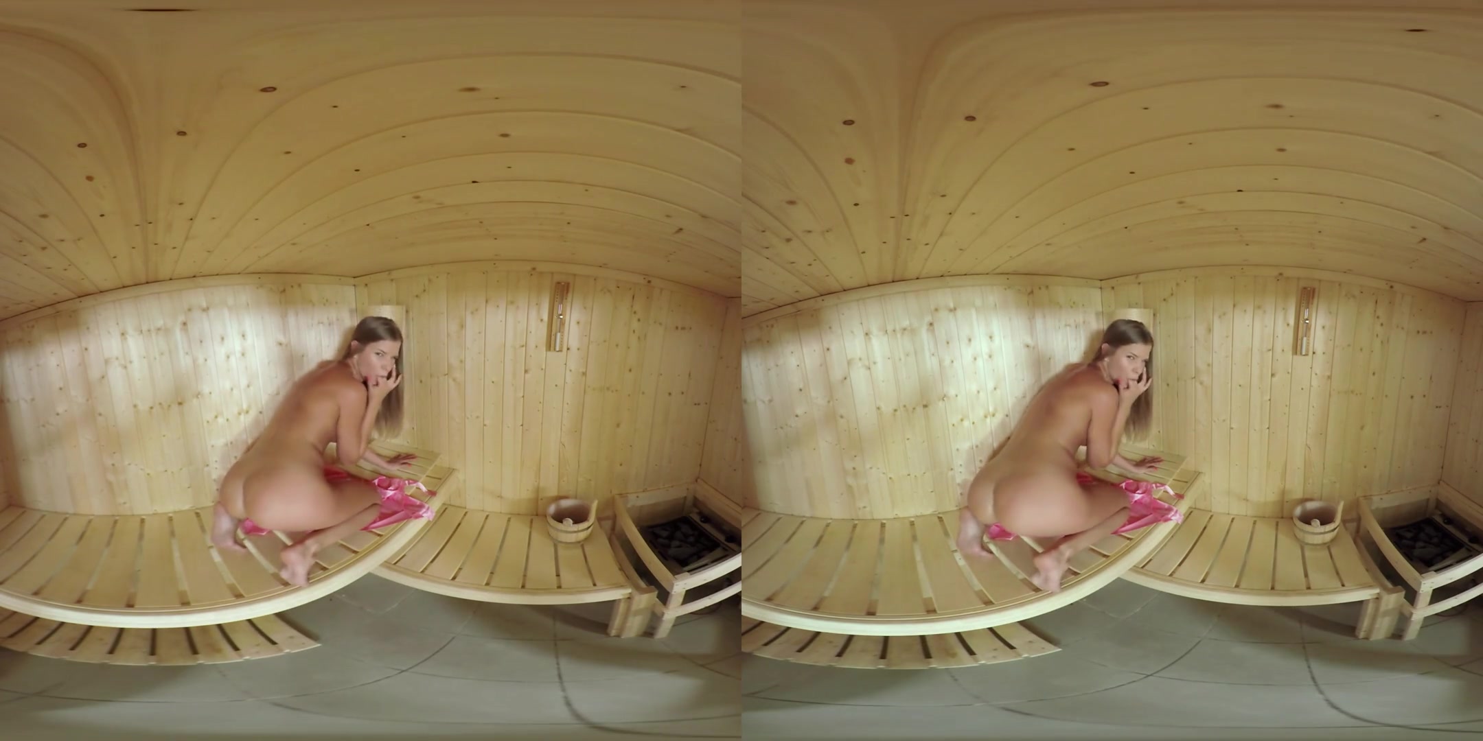 Sara Kay in Sarah Kay Works Up a Sweat in the Sauna - TmwVRNet