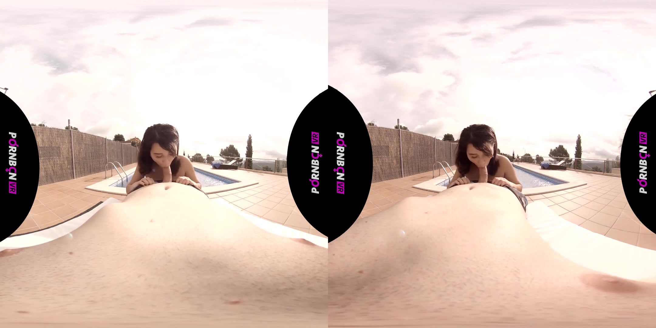 Blowjob, Footjob and Cum in the Pool - POV Blowjob Cumshot