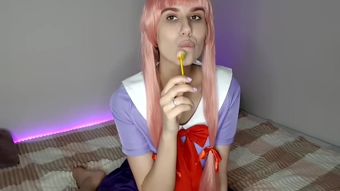 Cute Girl With Big Tits Passionately Fucks Her Wet Pussy Wit