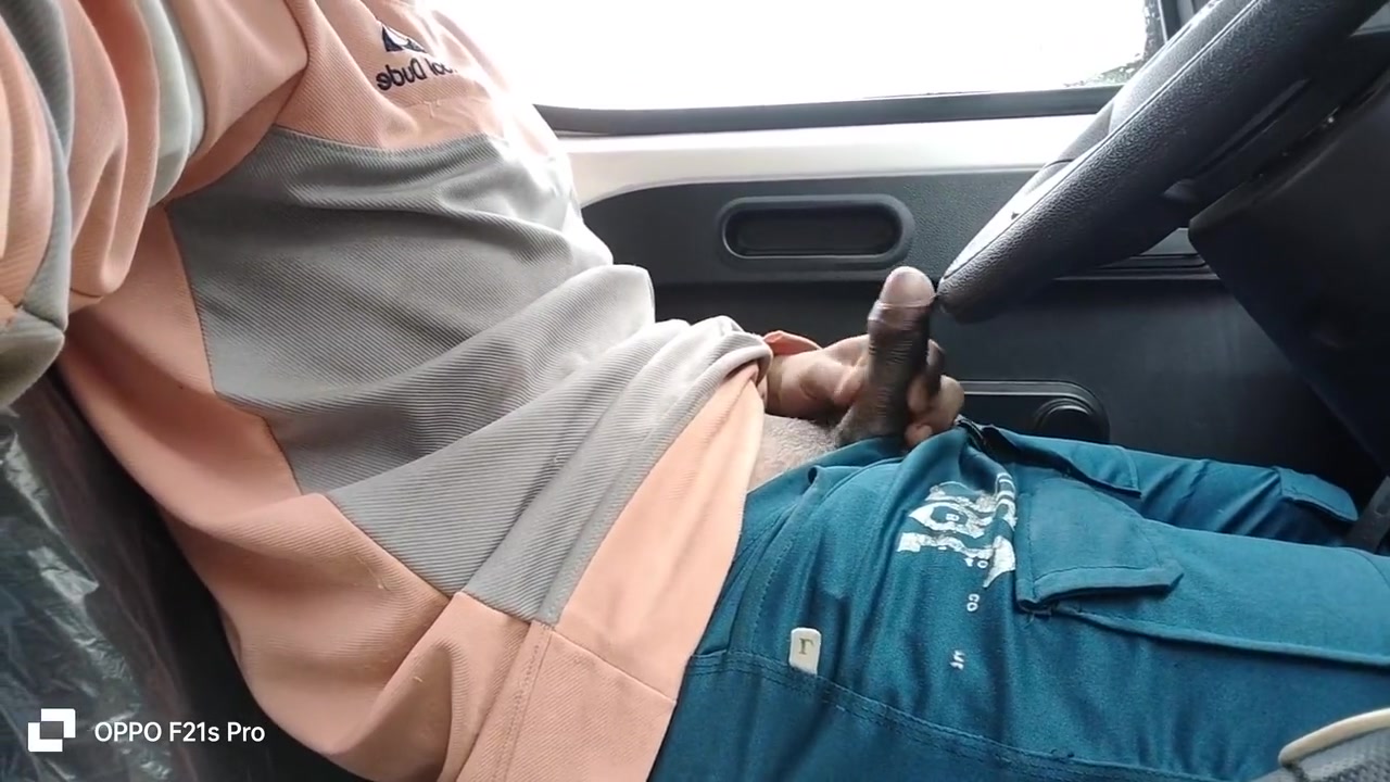 I Parked The Car On The Way And I Am Shaking My Penis With Great Pleasure