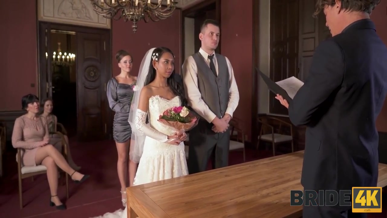 Couple Starts Fucking In Front Of The Guests After Wedding Ceremony