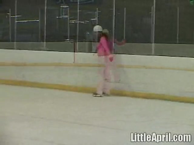 Little April And Her Solo Performance At The Skating Ring