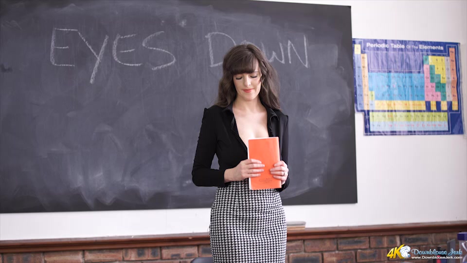 Kate Anne in Study Slips - DownblouseJerk