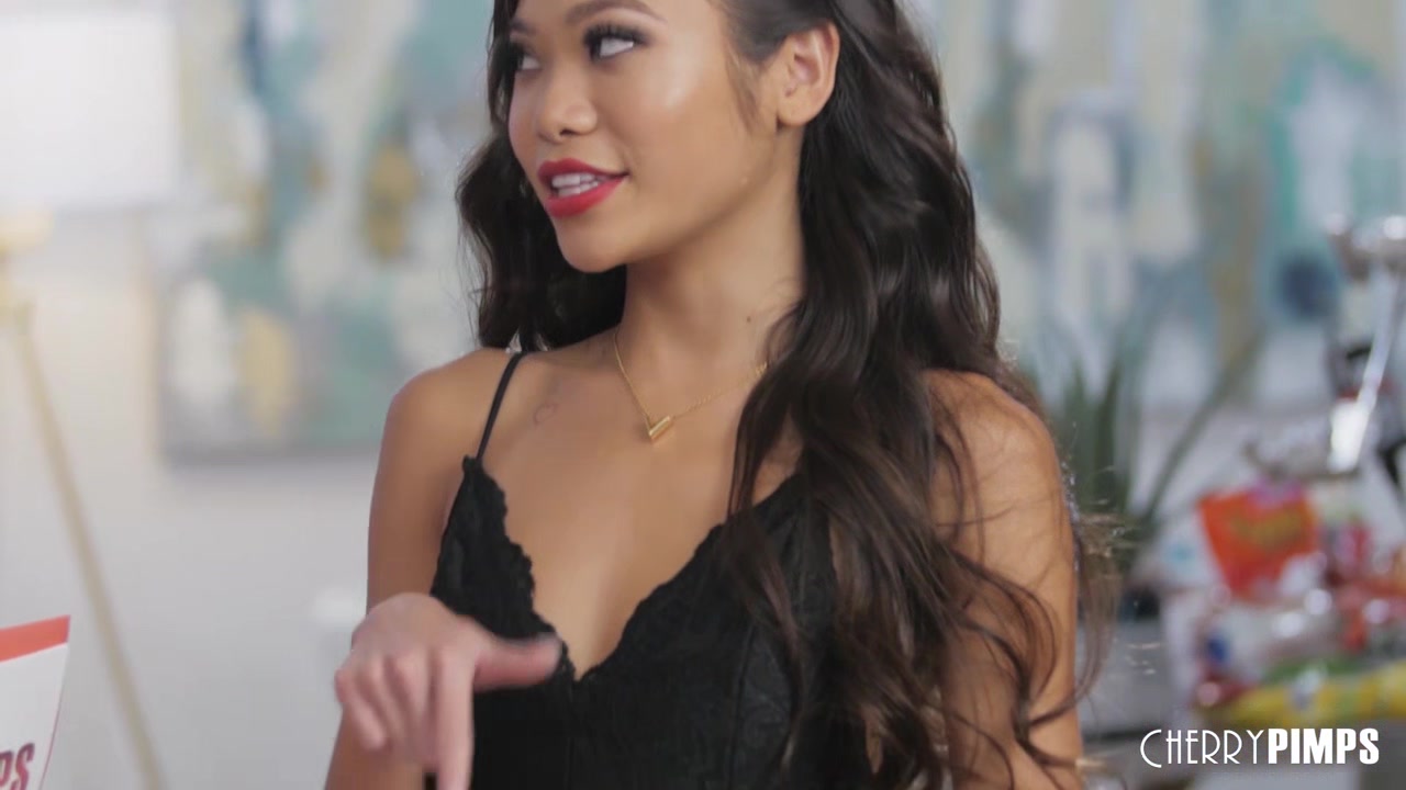 Asian Babe Vina Sky Gets Interviewed in an Exclusive Scene