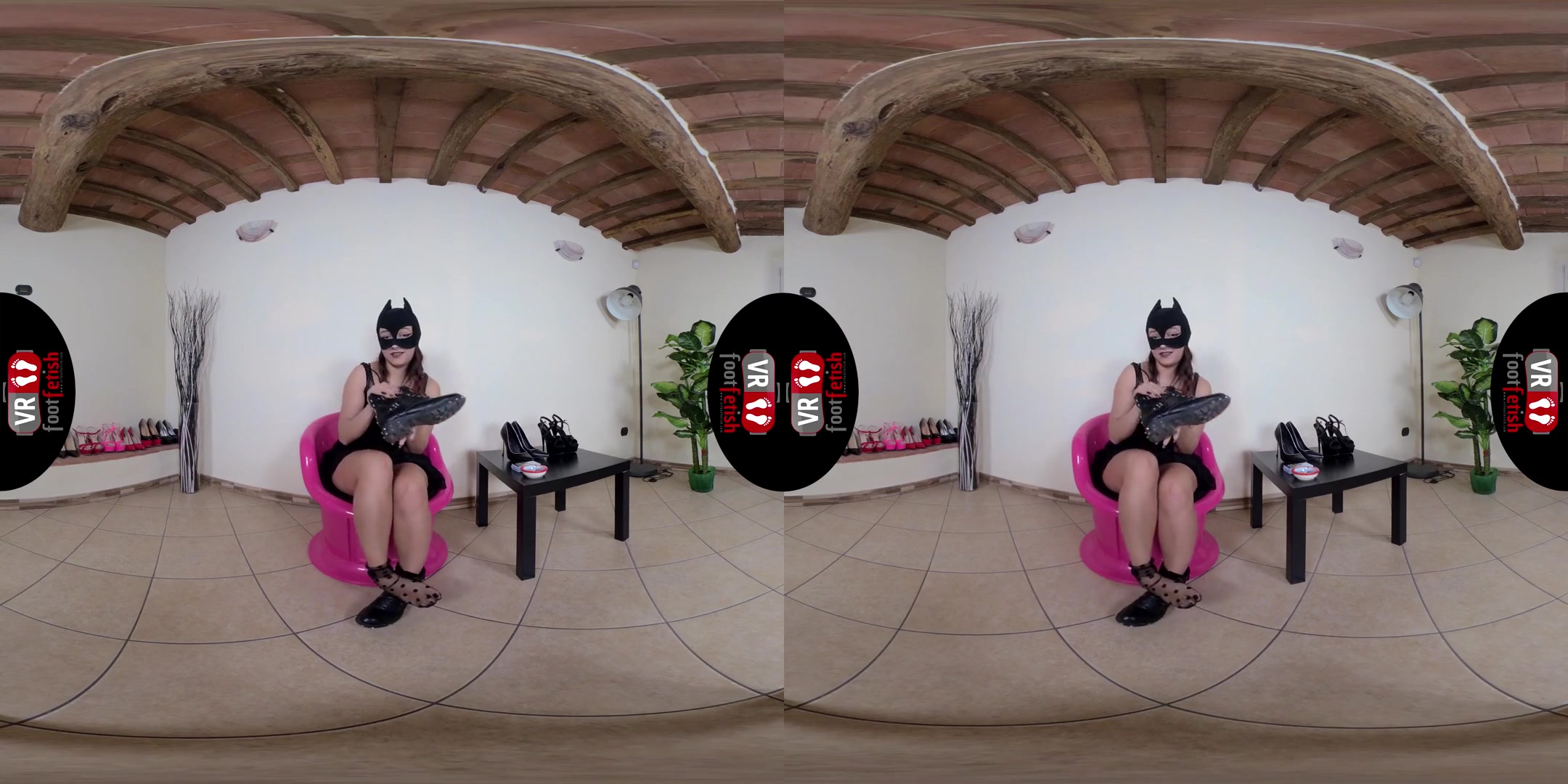 Stunningly Beautiful LadyNight Teasing you with Her Silky Feet; Foot Fetish Virtual Reality