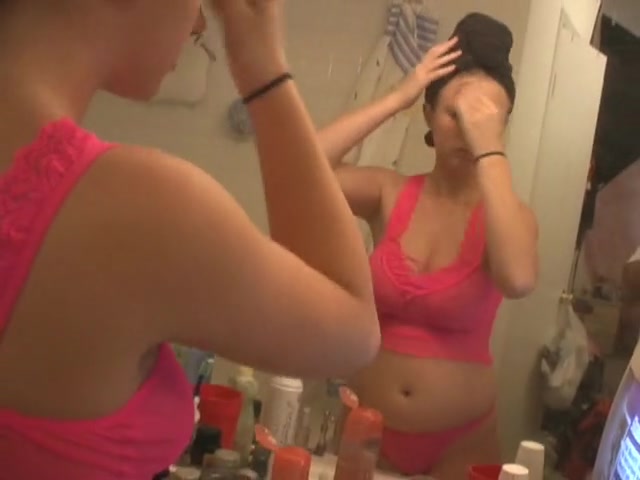 My big tits exposed in the bathroom