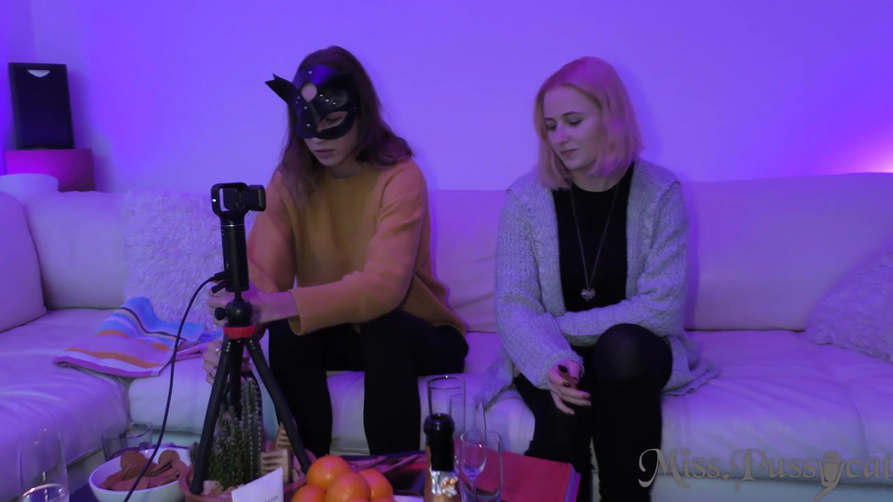 Late Night Drinking And Vaping Miss Pussycat Dildoing Blonde Layla To Shaking Orgasm