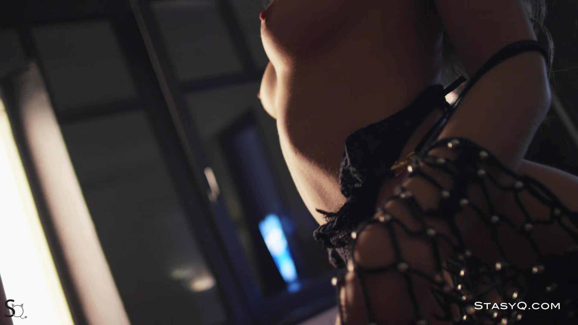 AnellaQ Exclusive Models In Fishnet Lingerie