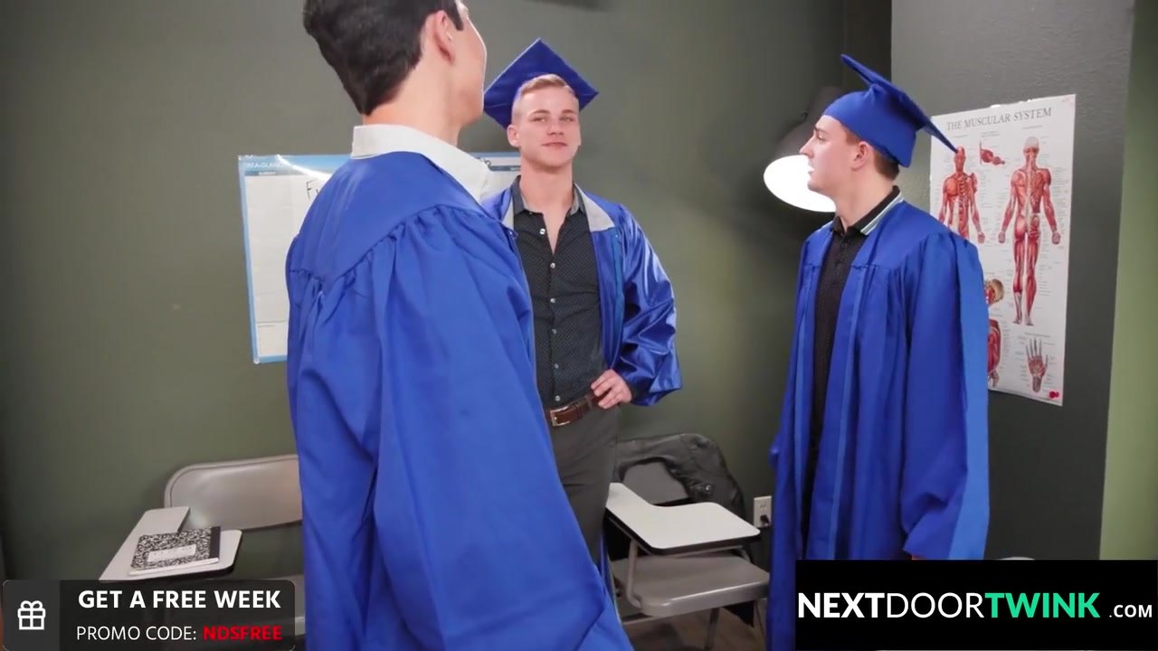 Cameron Neuton, Jonathan Tylor And Masyn Thorne In Stoked Grads Celebrate With A Train Fuck