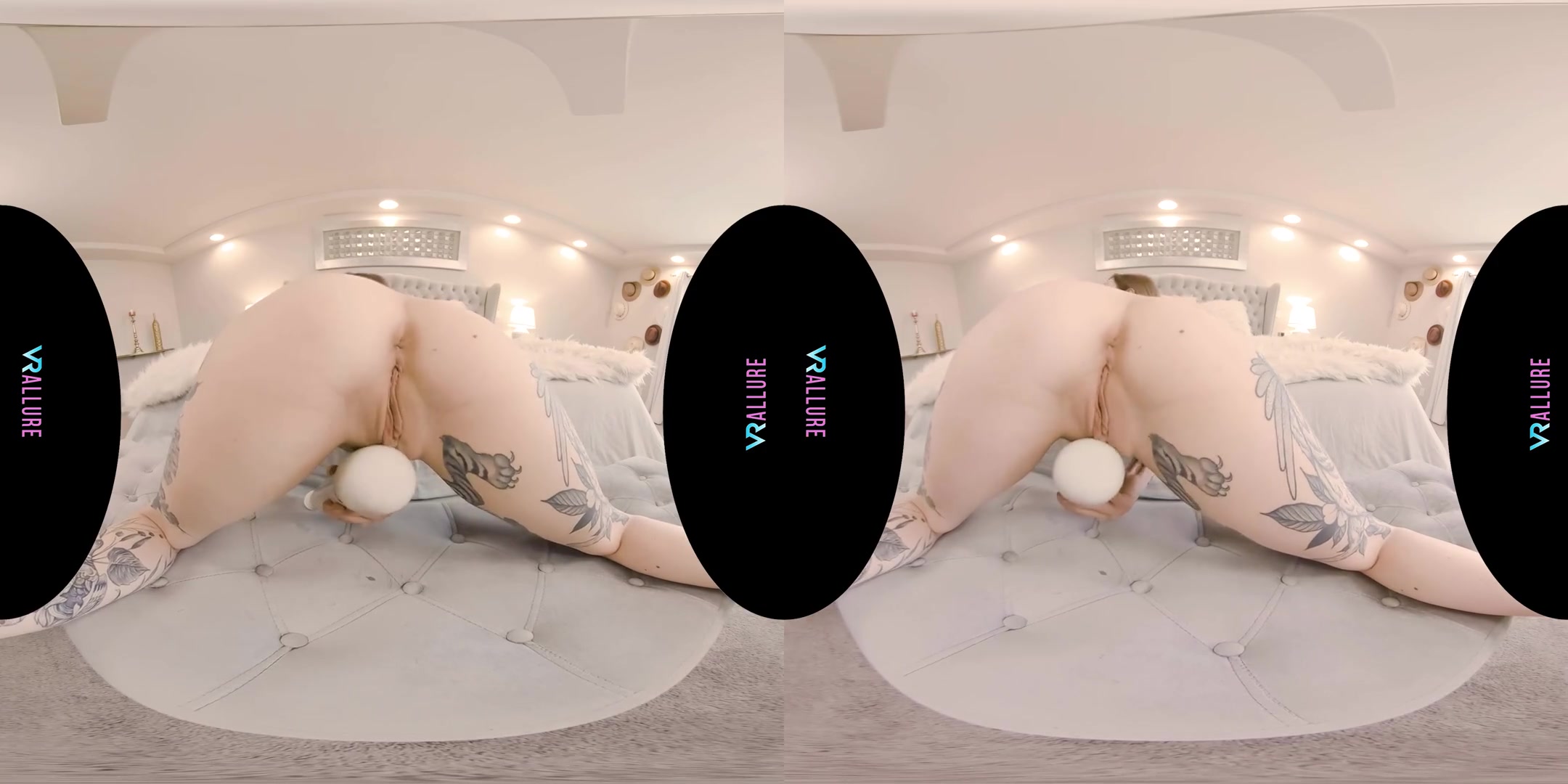 What Do You Think Of My Tattoos? - Alt-girl Solo Striptease and Fucking a Tommy Torso