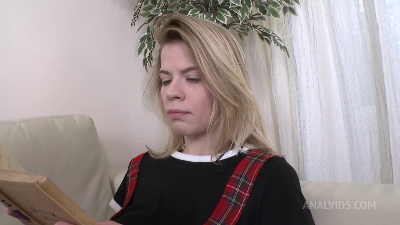Cute blonde teen 18+ Crystal Maiden hard fucked in the ass, pussy + powerfully deepthroat and oral cumshot MS030 - AnalVids