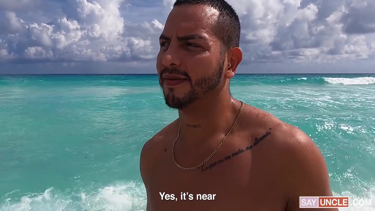 Intimate Rubbing On The Beach With Antuan