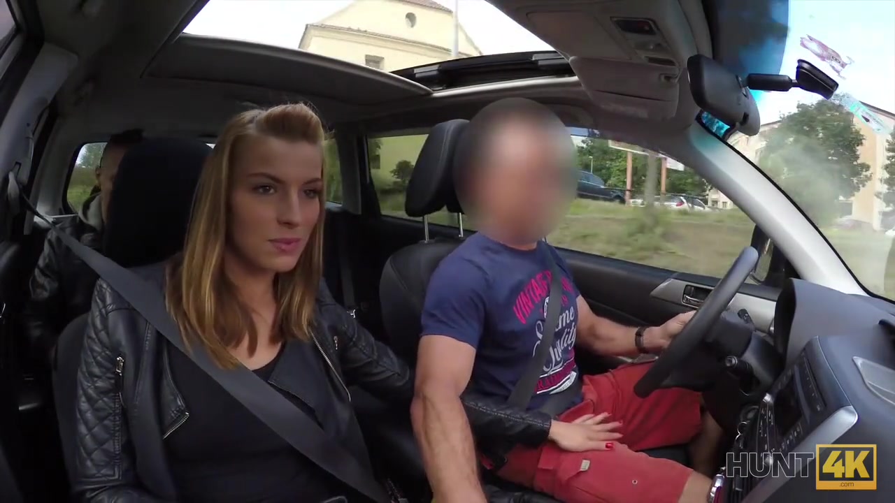 HUNT4K. Rich man paid a lot of money to get inside chick's bald twat