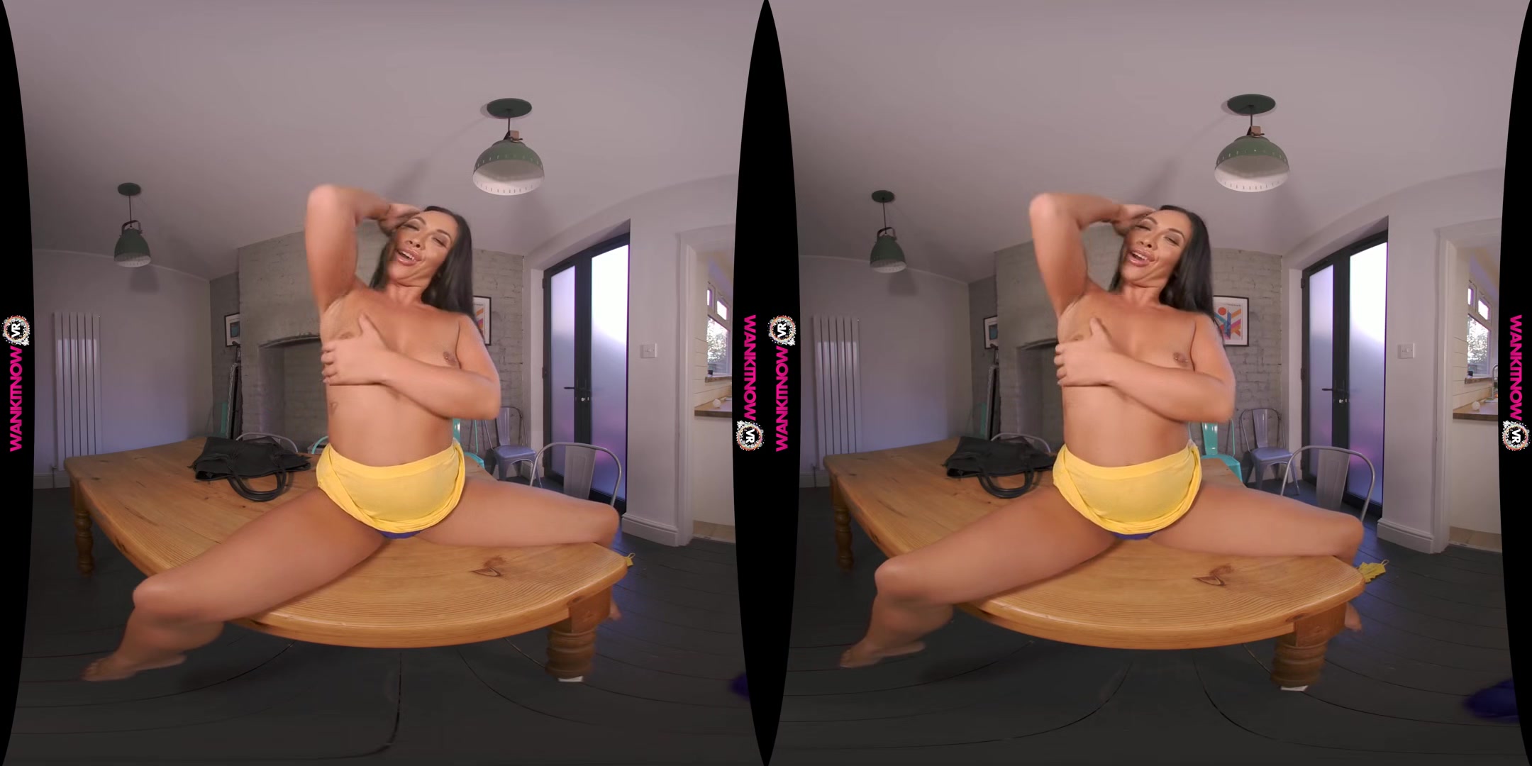 No Work All Play - Tanned British Brunette Babe Solo
