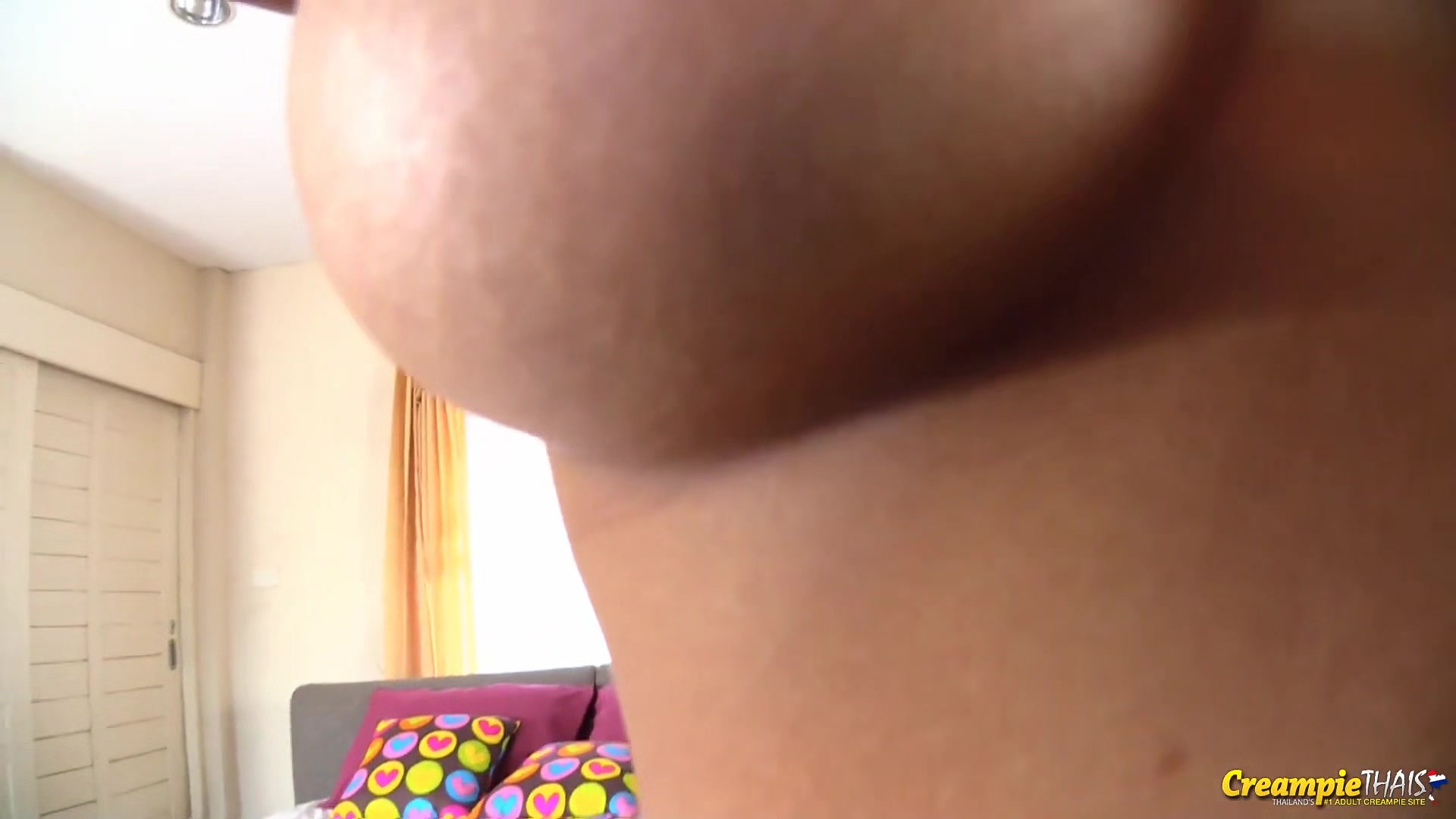 Big tit Thai beauty Panyaporn filled up with cum