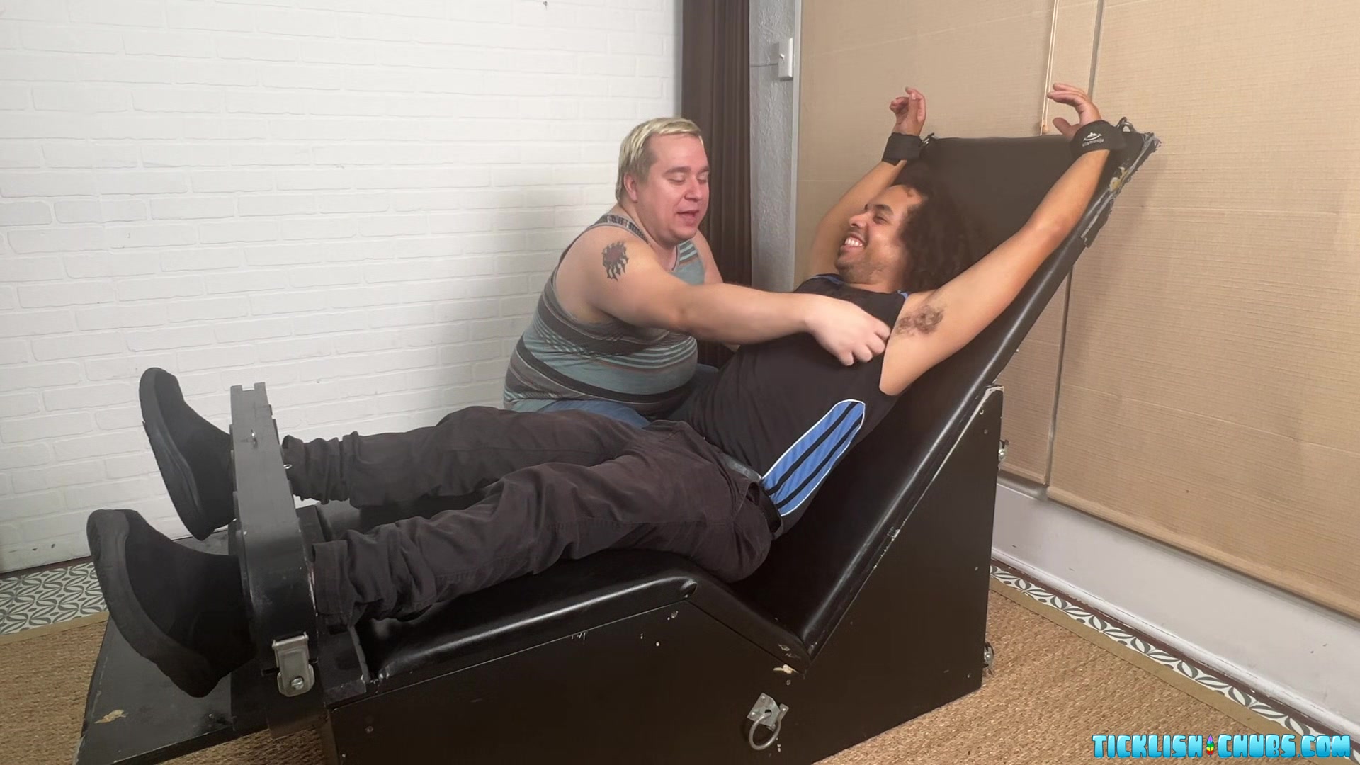 Matt Is Pleased To Have Jolly Marcos On The Tickling Hair