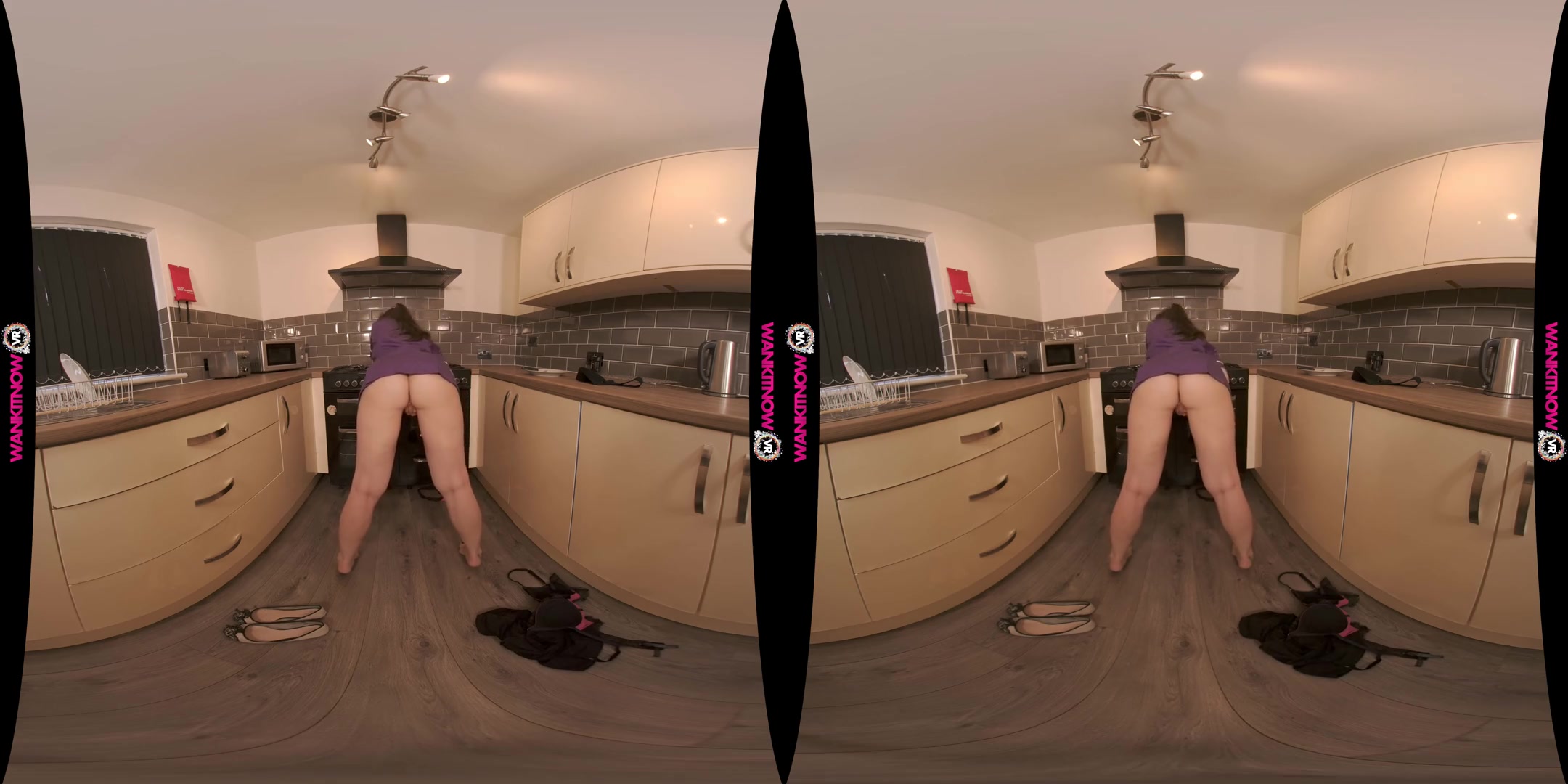 Extra Treatment - Big Tits British MILF Solo in the Kitchen