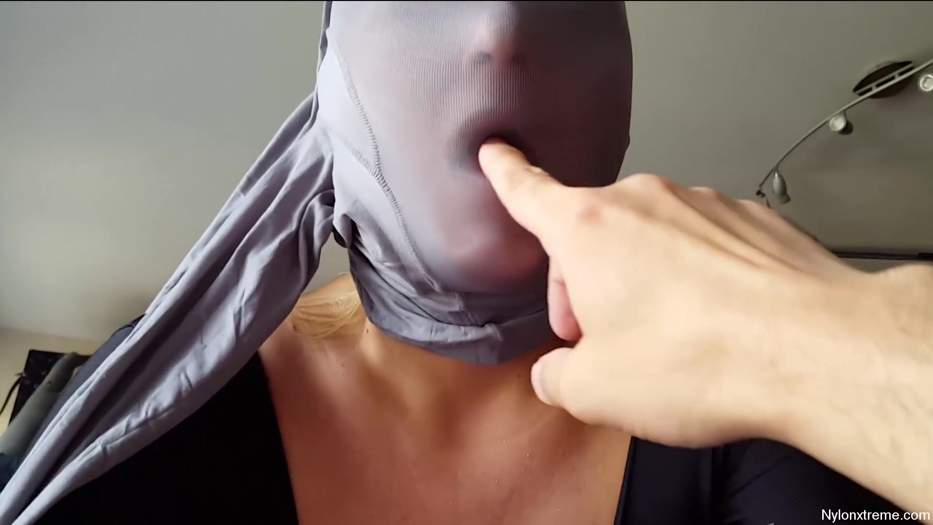 79 Nylon Shinny Grey Pantyhose Encasement - Sex Movies Featuring Sexy Tights