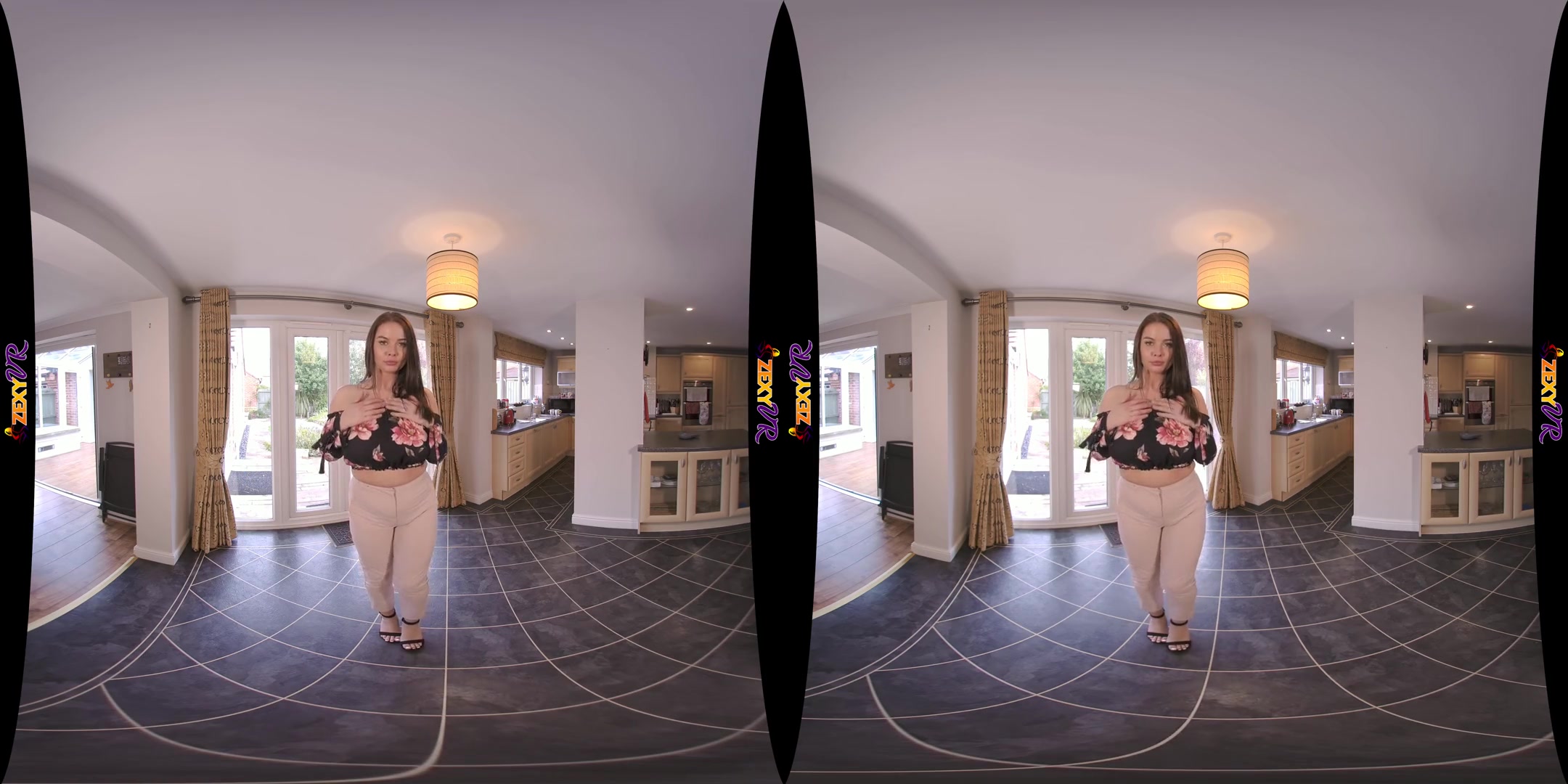 Big Distraction - Big Tits Brunette Kay G Stripping