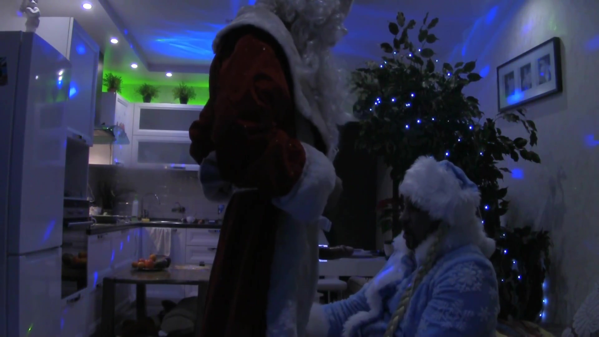 Santa Claus With A Big Dick Fucks A Russian Bearded Snow Maiden Hard Bareback