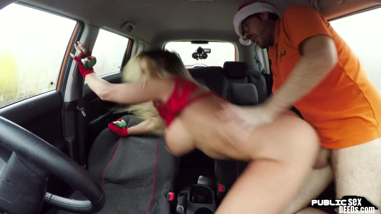 Busty kiwi publicly fucked by driving instructor