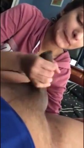 Paki babe giving blowjob n getting facial