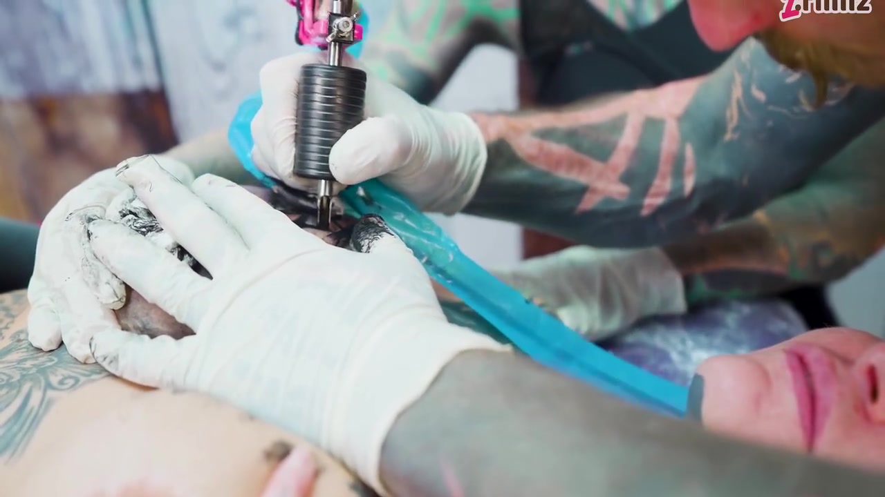 Tattooed Couple Fuck With Big Cocks Merry Gets Inked Foursome - Nikolaz Zpageti