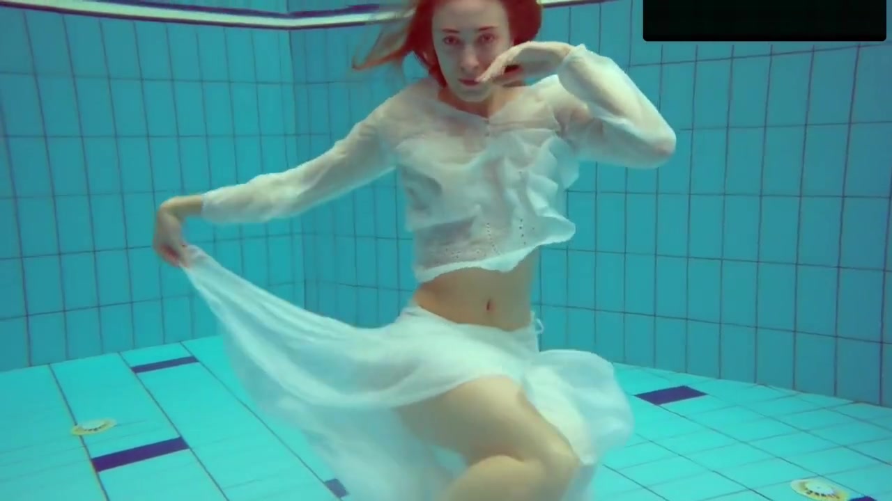 Redhead Diana Hot And Horny In A White Dress