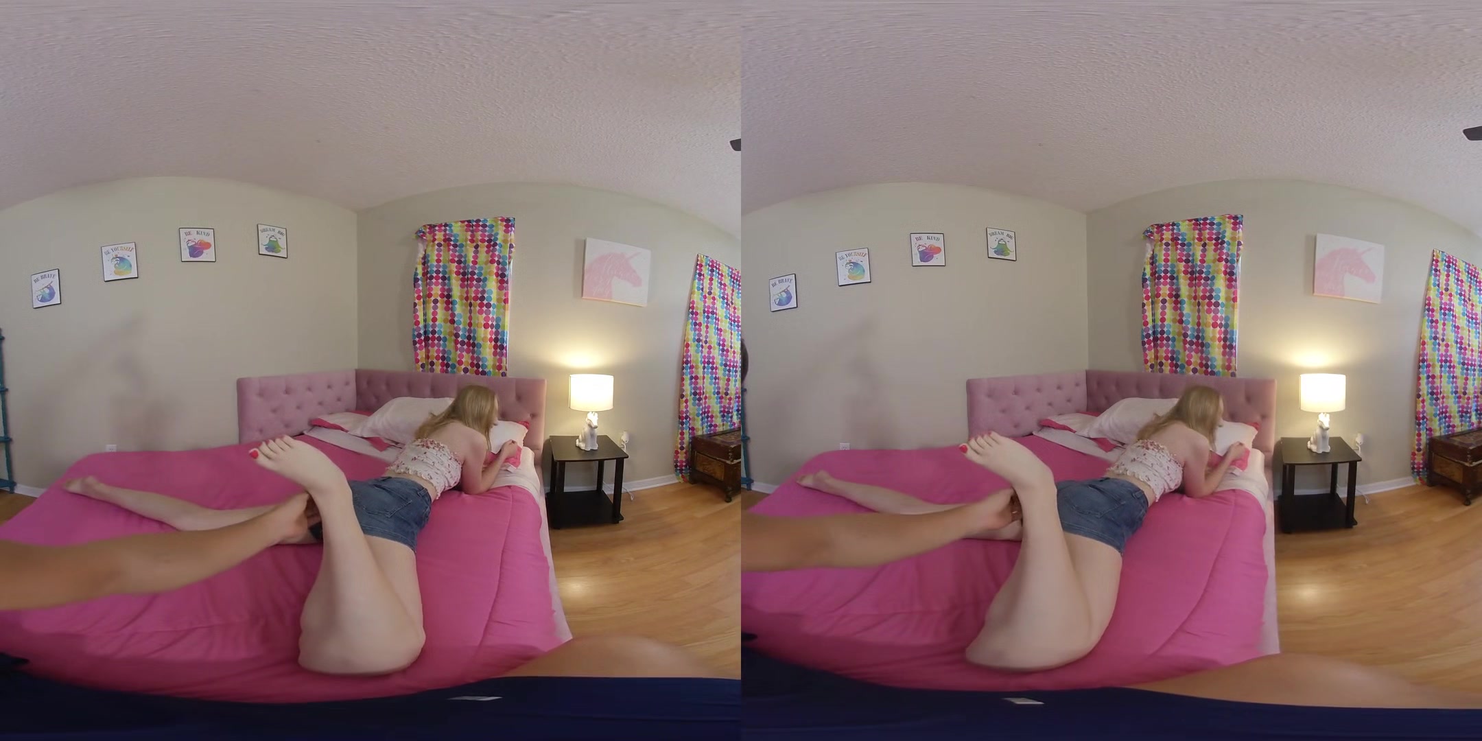 Quizzing Stepsister for Test - Blonde Teen Blowjob POV Hardcore