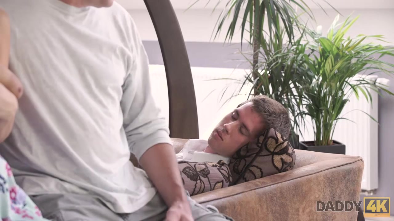 DADDY4K. Nikki was cleaning the house before sex with old male