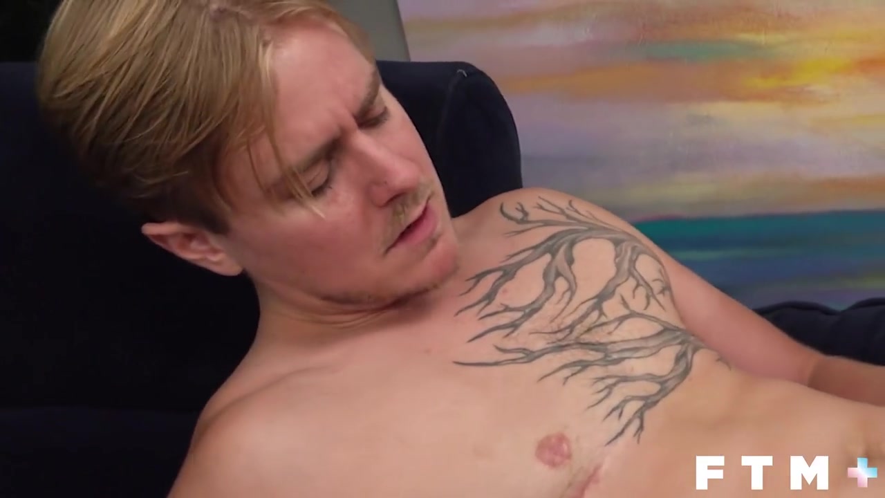 Uncut Muscle Hunk Jackhammers Tattooed Transman With Eddie Patrick