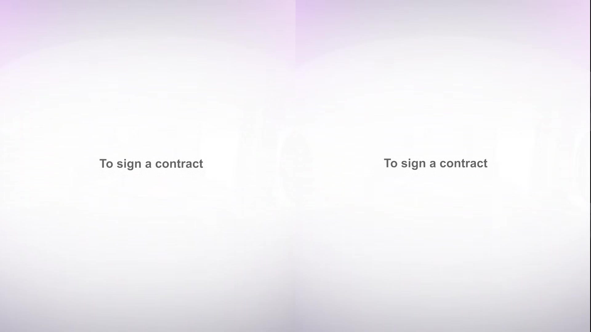 Sign the contract